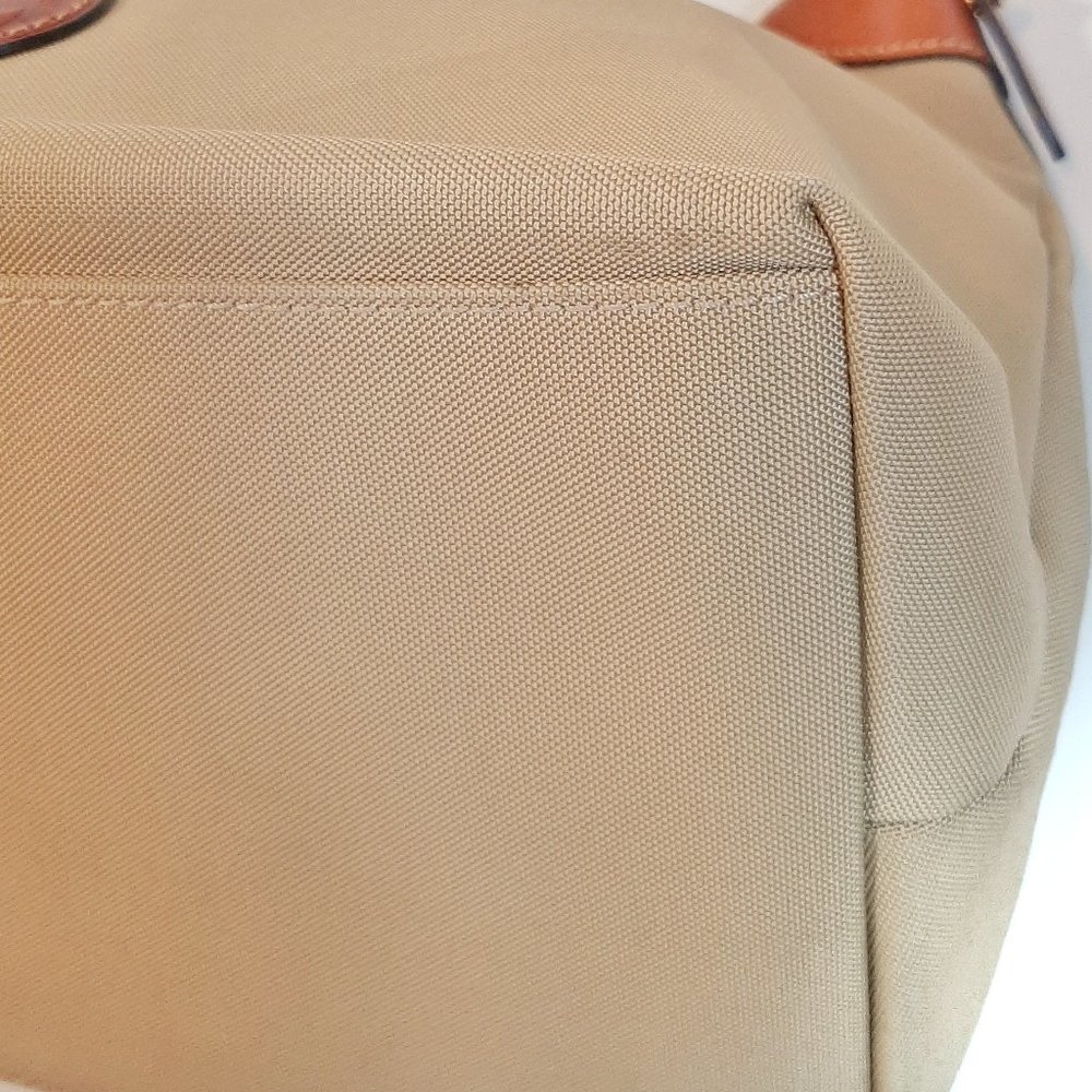 Dooney & Bourke Erica Nylon & Vacchetta Leather Hobo Bag - Picture 6 of 16